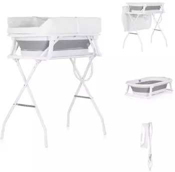 Chipolino Sonata Babybadewanne & Wickeltisch 2-in-1, faltbar, grau (SHVSO0261GY)
