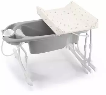 Cam Idro Baby Estraibile Badewanne mit Wickelauflage, grau/beige Planeten