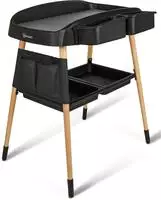 BabyGo Wickeltisch "ChangeMe, schwarz" bis 11 kg Made in Europe 62 cm