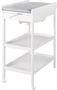 Roba Baby Pool Bade-Wickel-Kombination, weiß, schwenkbare Wickelauflage (212061WEV230)