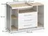 VICCO Oskar Wickelkommode weiß/Goldkraft Eiche, 3 Schubladen, 143,2x93cm (55594)