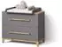 Livinity Mailo Wickelkommode grau/Artisan, 2 Schubladen (59775)