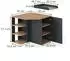 VICCO Kristian Wickelkommode anthrazit/artisan, 85x77,3cm (57890)