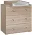 Bim Furniture Mia Kommode mit Wickelunterlage 80cm, Sonoma Eiche