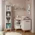 VitaliSpa Malia Wickelkommode weiß/Artisan mit Tür, 85x85,2cm (58361)