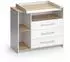 VICCO Oskar Wickelkommode weiß/Goldkraft Eiche, 3 Schubladen (55591)