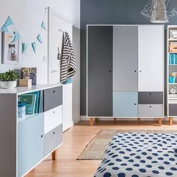 Vox Concept Wickelkommode blau, Holzwerkstoff (103,5x96,5x55cm)