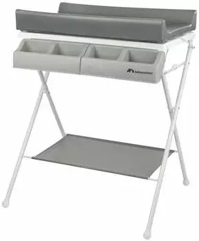 Bebeconfort Baltic 2-in-1 Badewanne & Wickeltisch, faltbar, grau (2906440210)
