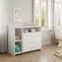 VICCO Paula Wickelkommode mit Wickelaufsatz, weiß, 110x93,5cm (40283)