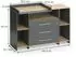 VICCO Wickelkommode Oskar 143,2x93cm, 3 Schubladen, anthrazit/Goldkraft Eiche (55593)