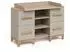 VitaliSpa Malia Wickelkommode 133x98cm, Kaschmir/Eiche Artisan, 4 Schubladen (58351)