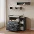 Livinity Torino Wickelkommode anthrazit/Goldkraft Eiche, 3 Schubladen (58766)
