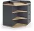 VICCO Aria Wickelkommode anthrazit, 4 Schubladen, 85x90cm (59340)
