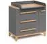 VitaliSpa Malia Wickelkommode grau/Artisan, 98x98cm, mit Schubladen (60580)