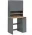 VICCO Viktor Waschmaschinenschrank mit Rollregal, anthrazit/Goldkraft Eiche, 93,6x88,2cm (61404)