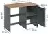 VICCO Viktor Waschmaschinenschrank anthrazit/Goldkraft Eiche, 119,6x88,2cm (60597)