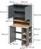 VICCO Viktor Waschmaschinenschrank Anthrazit/Goldkraft Eiche, 93,6x88,2cm (60720)