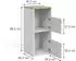 VICCO Viktor Wäscheschrank 2 Türen, weiß/Artisan-Eiche, 40,2x88,2cm (62862)