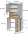 VICCO Viktor Waschmaschinenschrank weiß/Artisan-Eiche, 93,6x88,2x60cm (60722)