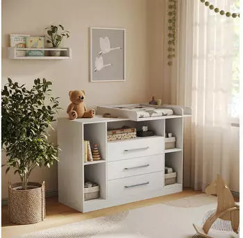VICCO Olina Wickelkommode weiß, 138,3 x 93 cm (62871)