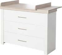 roba 1731822, roba Wickelkommode 'Lucy' mit Wickelansatz, 3 Soft-Close-Schubladen,