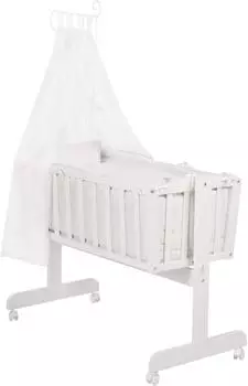 Roba Komplettwiegenset Fox&Bunny wei&szlig;