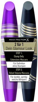 Max Factor Make-Up Augen Mascara Set Clumpy Defy Extension Mascara + Velvet Volume False Lash Effect Mascara 1 Stk.