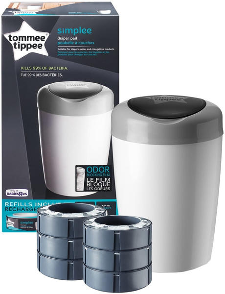 Tommee Tippee Starter pack Simplee Sangenic + 6 refill cassettes