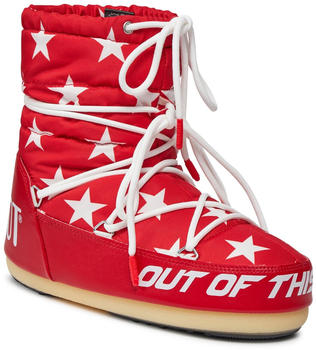 Moon Boot Light Low Stars 14601700002 Red / White 002