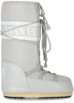 Moon Boot Icon Nylon grauer Schneestiefel
