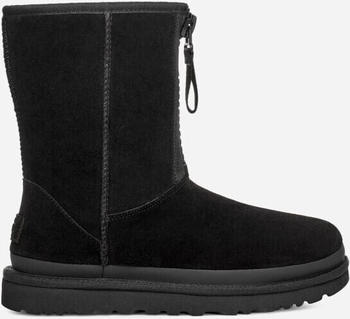 UGG Classic Short Zipper Tape Logo Damen black