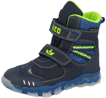 Lico Chill V Blinky Schneestiefel blau marine blau lemon