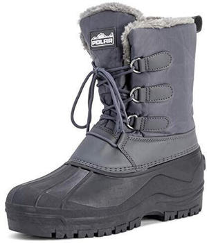 Polar Muck Schnüren Short Nylon Winter Schnee Regen Wasserdicht Ente grau YC0338