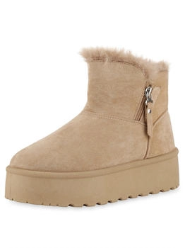 VAN HILL Snowboots 'Erin' khaki