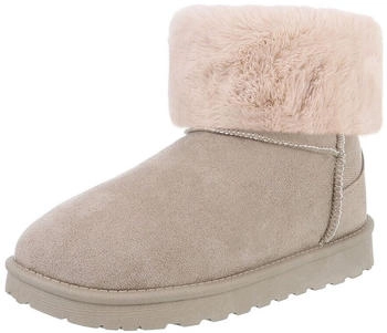 Ital Design Stiefeletten Wildlederoptik hellgrün
