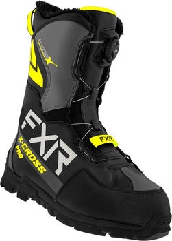 FXR X-Cross Pro BOA Snowmobil Stiefel schwarz gelb