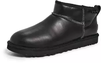 UGG Classic Ultra Mini Leather Regenerate black