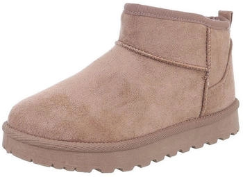 Ital Design Snowboots Dekofell 4676 hellbraun