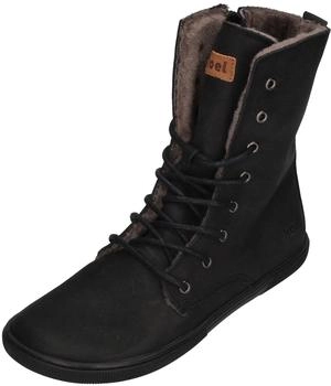 Koel Faro Black Lambswool Winterbarfu&szlig;schuhe