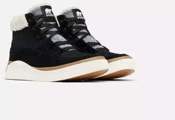 Sorel Out N About Mid Waterproof Sneaker schwarz sea salt