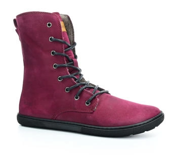 Koel Faro Bordo Lambswool weinrot Winterbarfußschuhe