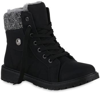 VAN HILL Worker Blockabsatz Profilsohle bequem 214082 schwarz