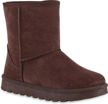 VAN HILL Winter flach Profilsohle bequem 216505 braun