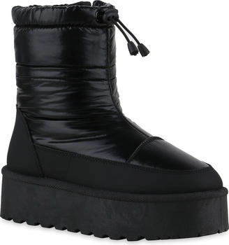VAN HILL Winter Plateau gesteppt bequem 216527 schwarz