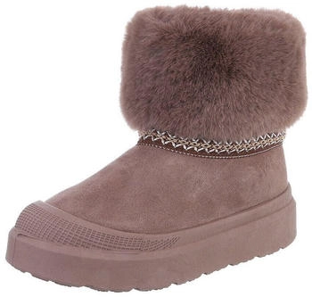 Ital Design Damen Snowboots Freizeit 87531739 Flach Stiefeletten in hellbraun