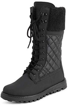 Polar Kunstpelz Wadenstiefel schwarz Cardy Mono YC0608