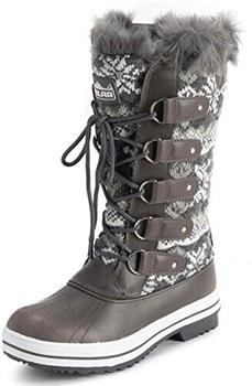 Polar Mid Gepolstert Thermal Dauerhaft Gummisohle Wasserdicht Winter Schnee Kunstpelz grau cardy YC0634