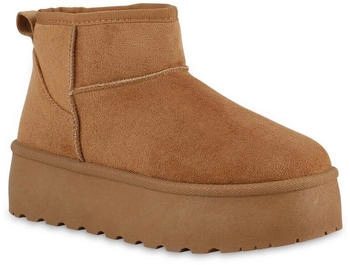 VAN HILL Plateaustiefelette 840733 hellbraun