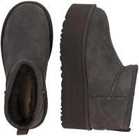 UGG 1135092, UGG 1135092 Klassische Ultra Mini Plateau-Stiefel aus Leder dunkelgrau
