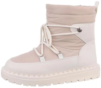 Ital Design Lace-up Ankle Boots beige